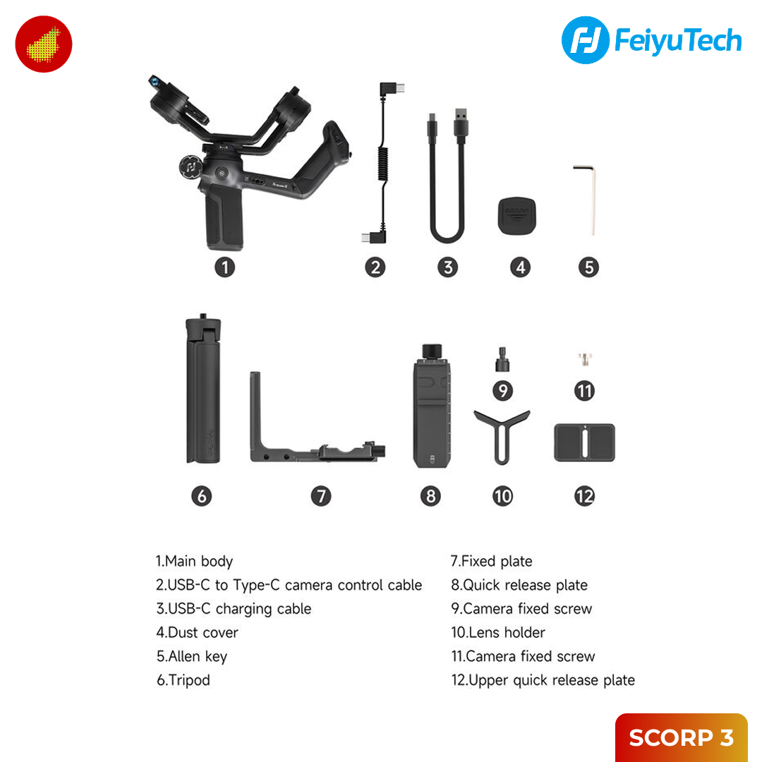 Feiyu SCORP 3 3-Axis Gimbal Stabilizer
