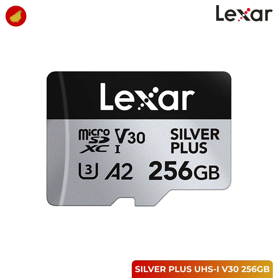 Lexar Professional SILVER PLUS microSDXC UHS-I V30 Card - 64 GB | 128 GB | 256 GB | 512 GB