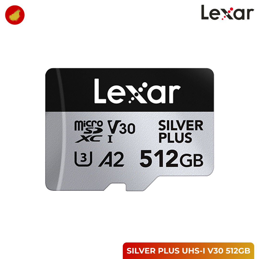 Lexar Professional SILVER PLUS microSDXC UHS-I V30 Card - 64 GB | 128 GB | 256 GB | 512 GB