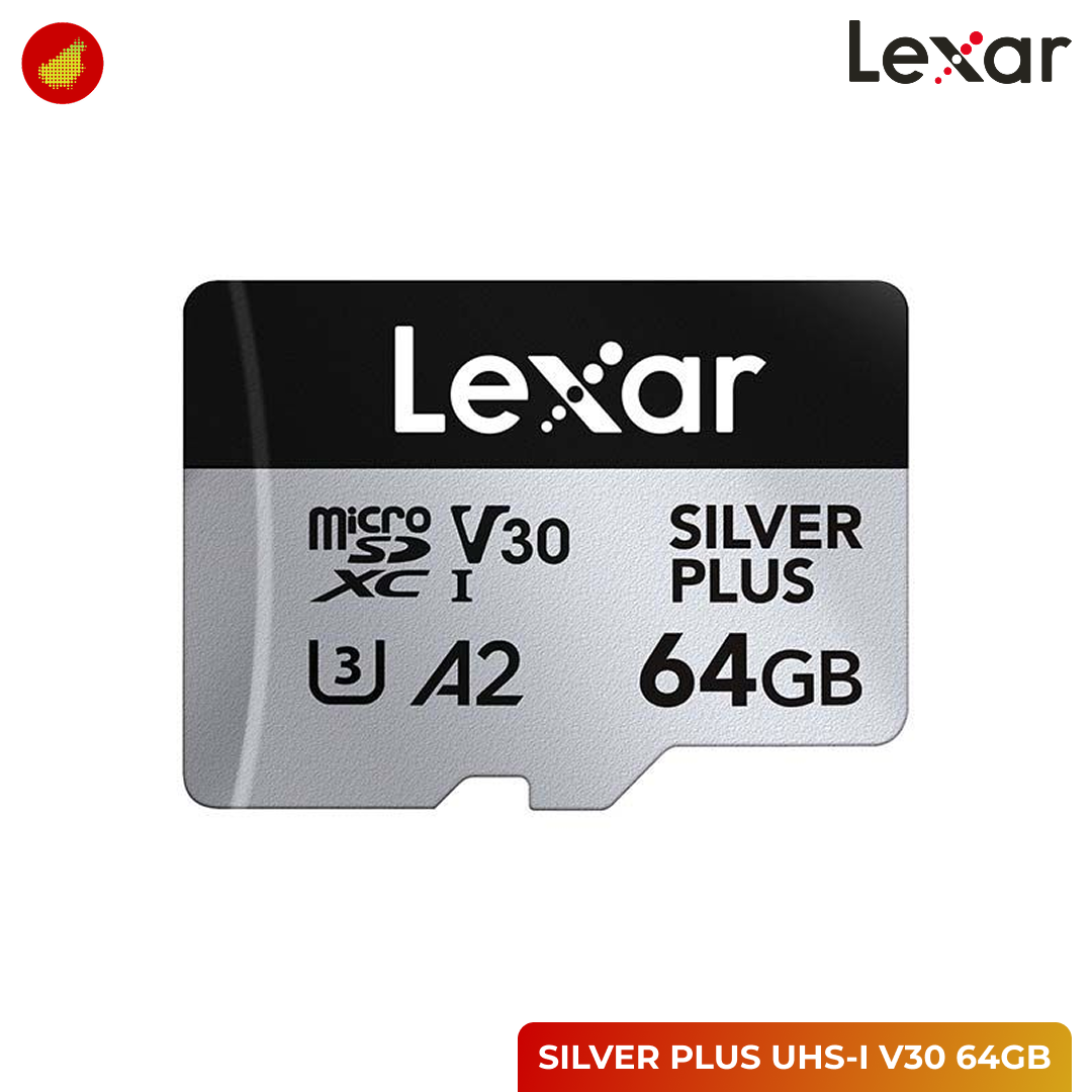 Lexar Professional SILVER PLUS microSDXC UHS-I V30 Card - 64 GB | 128 GB | 256 GB | 512 GB