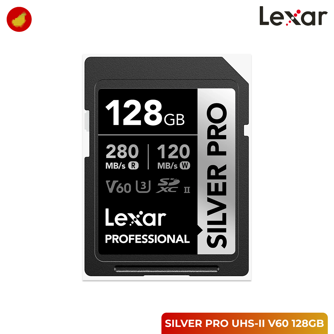 Lexar Professional SILVER PRO SDXC UHS-II V60 Card - 64GB | 128 GB | 256 GB