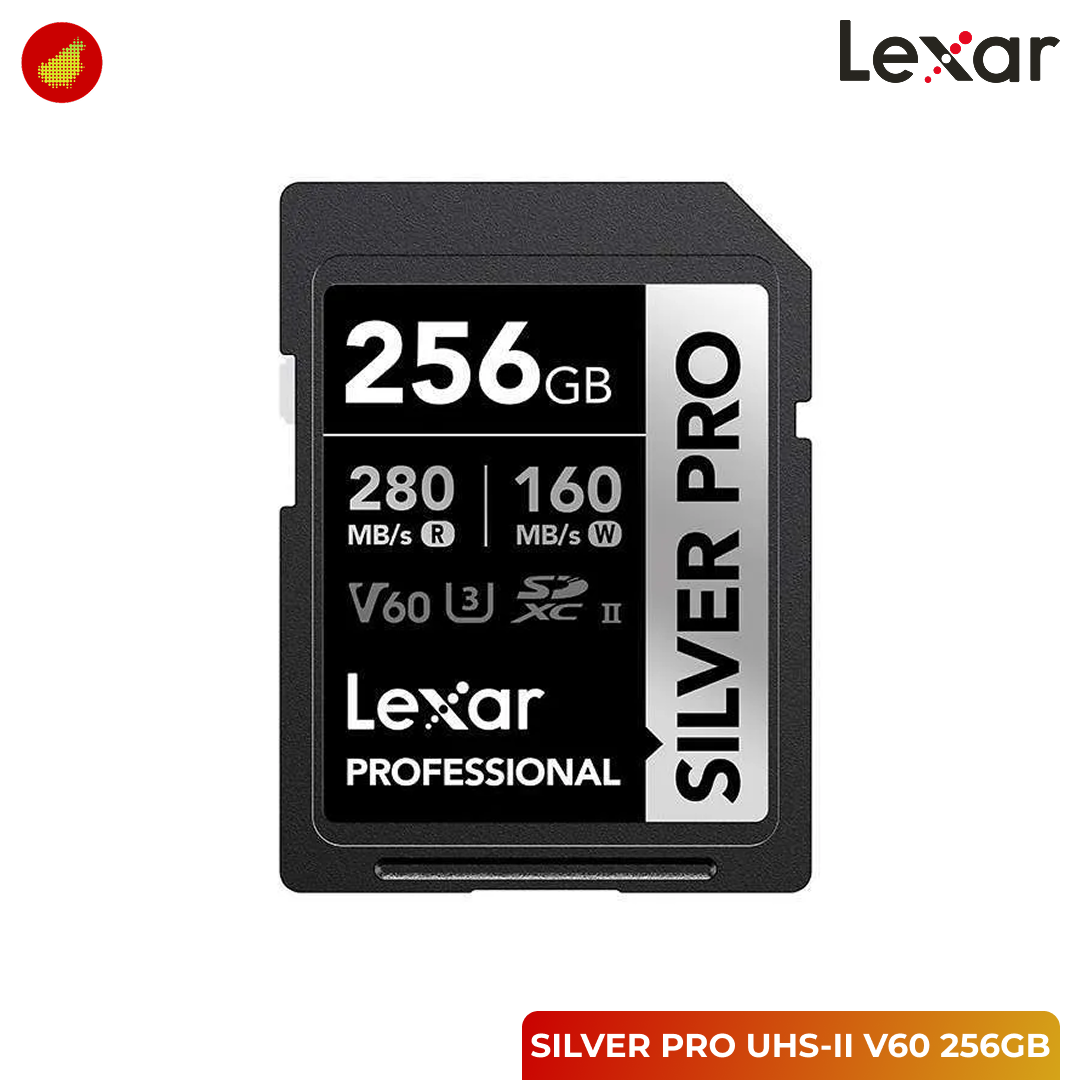 Lexar Professional SILVER PRO SDXC UHS-II V60 Card - 64GB | 128 GB | 256 GB