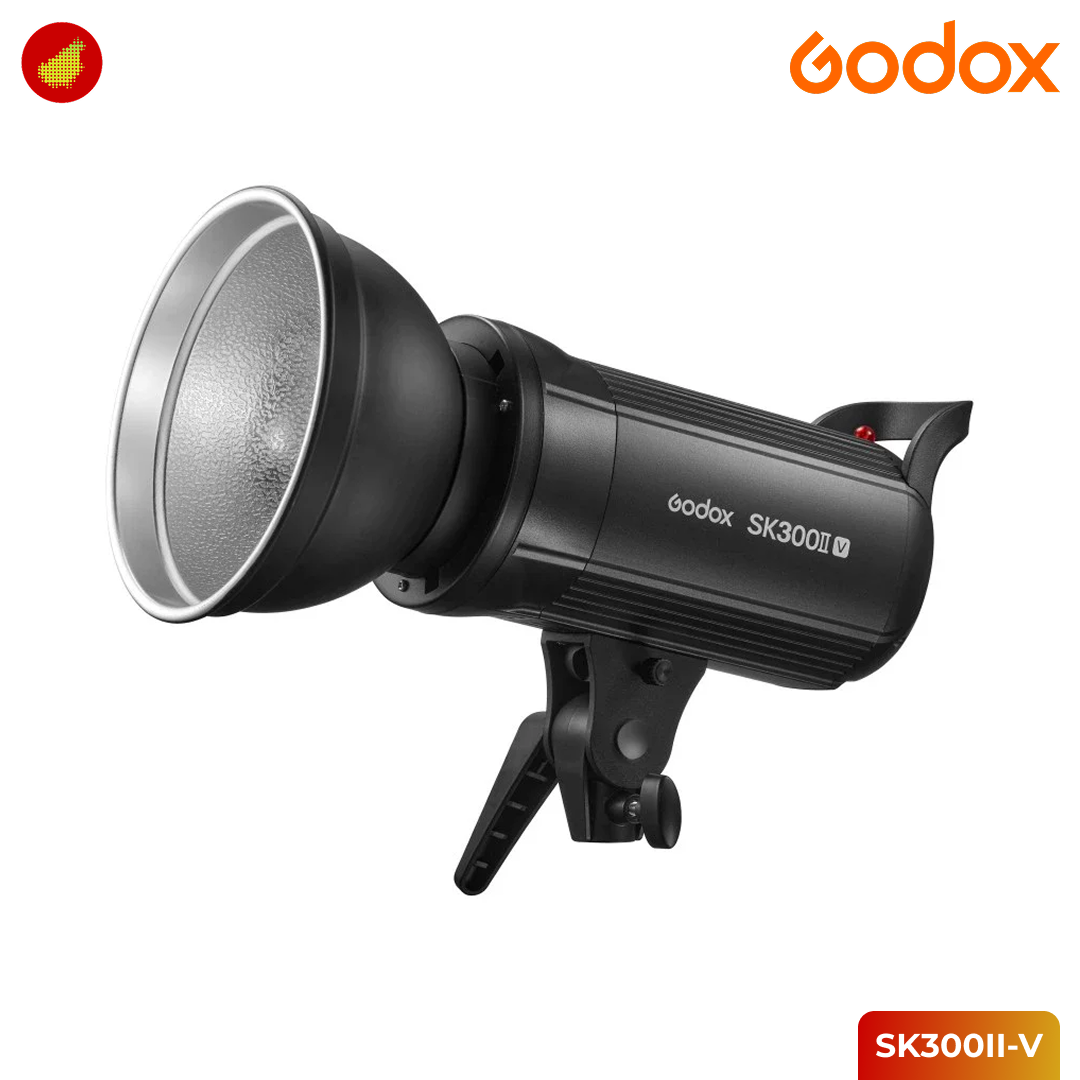 Godox SK300II-V Studio Flash Monolight with LED Modeling Lamp