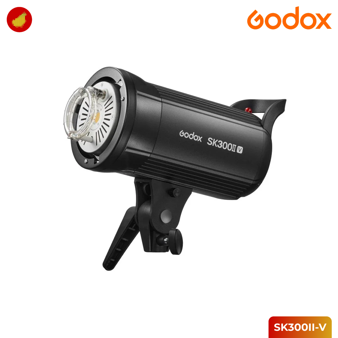 Godox SK300II-V Studio Flash Monolight with LED Modeling Lamp