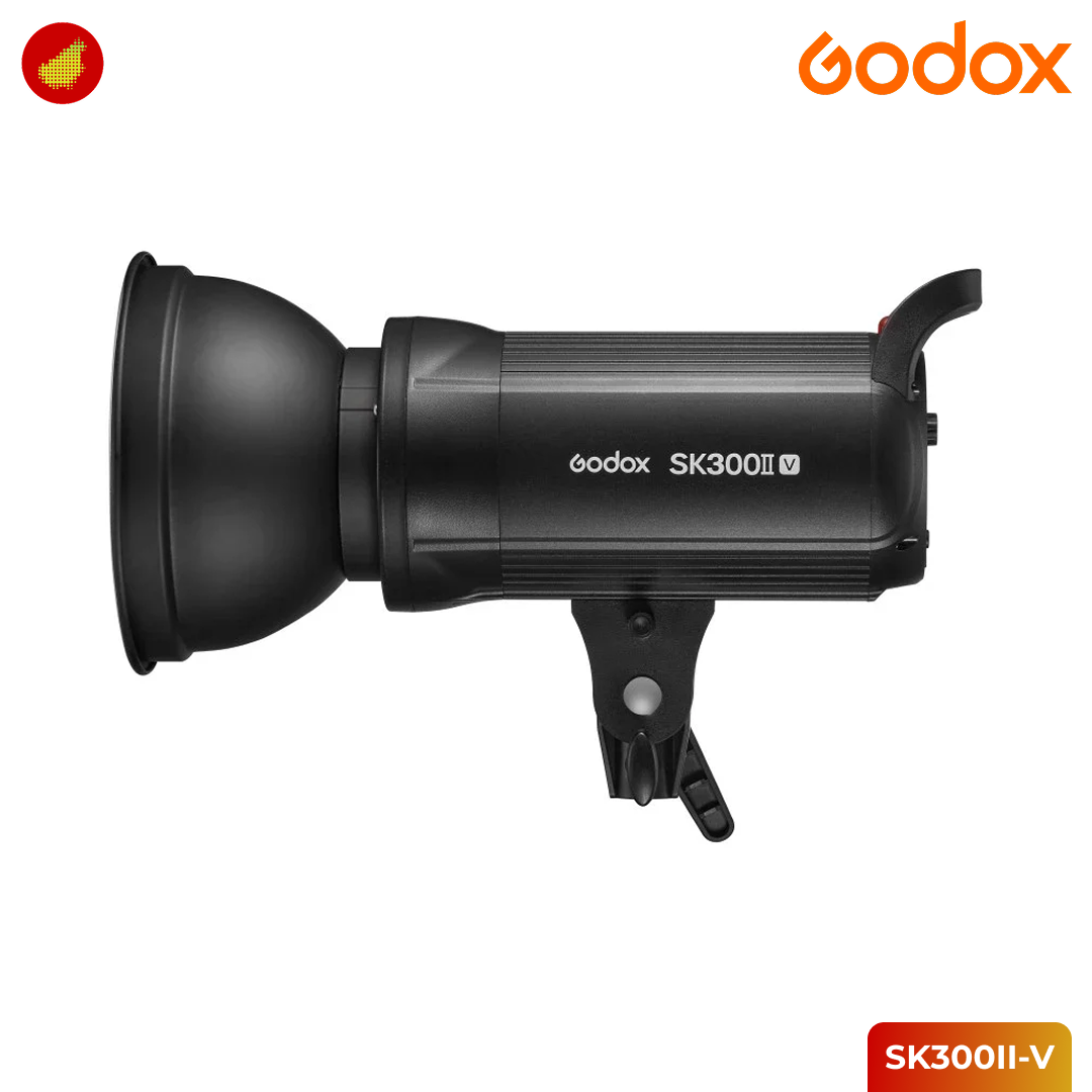 Godox SK300II-V Studio Flash Monolight with LED Modeling Lamp