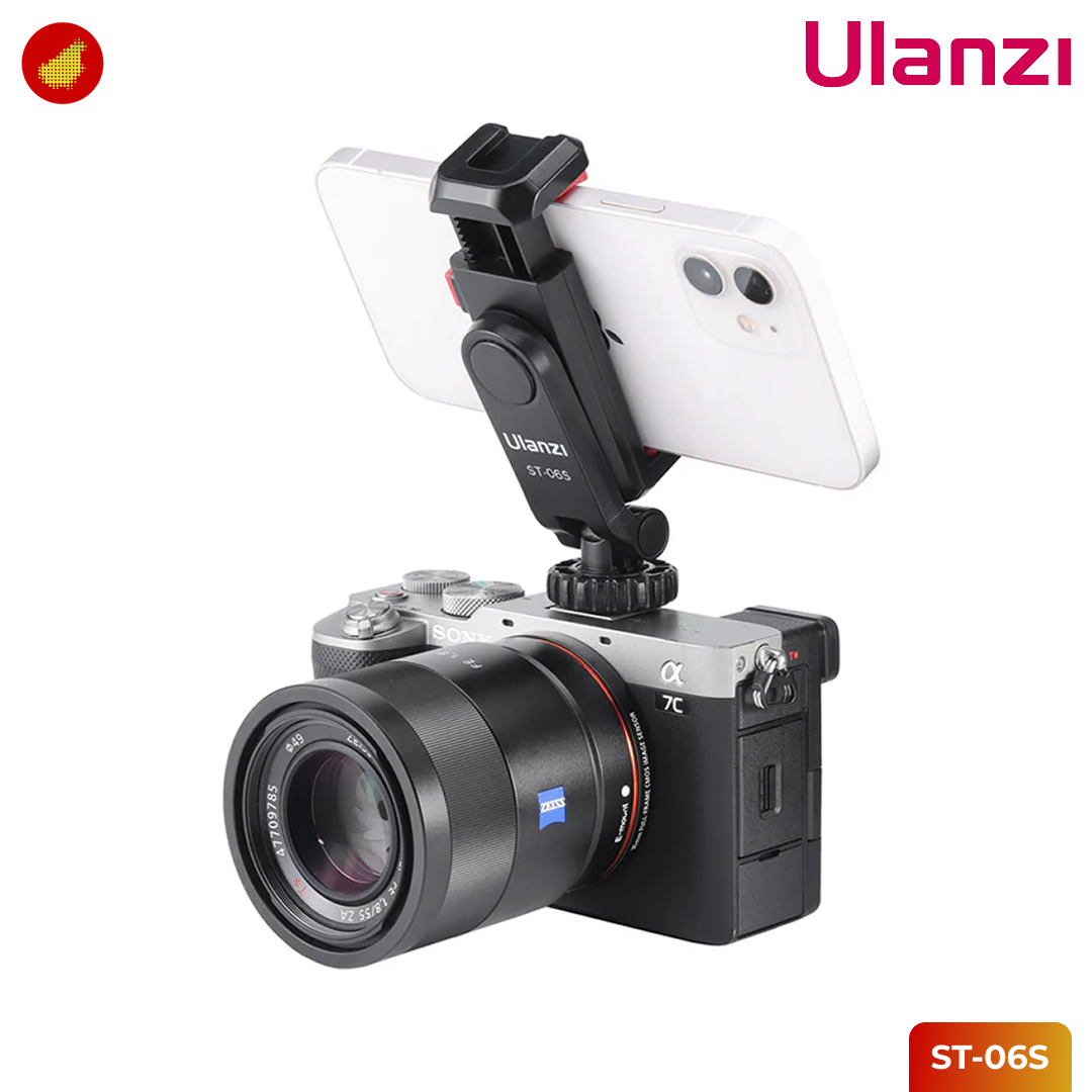 Ulanzi ST-06S Multi-Function Cold Shoe Smartphone Holder