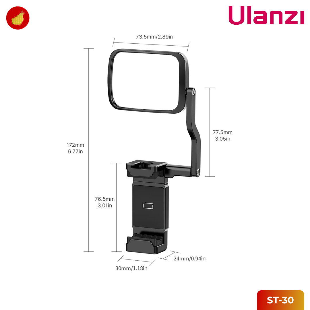 Ulanzi ST-30 Smartphone Clip with Mirror Kit
