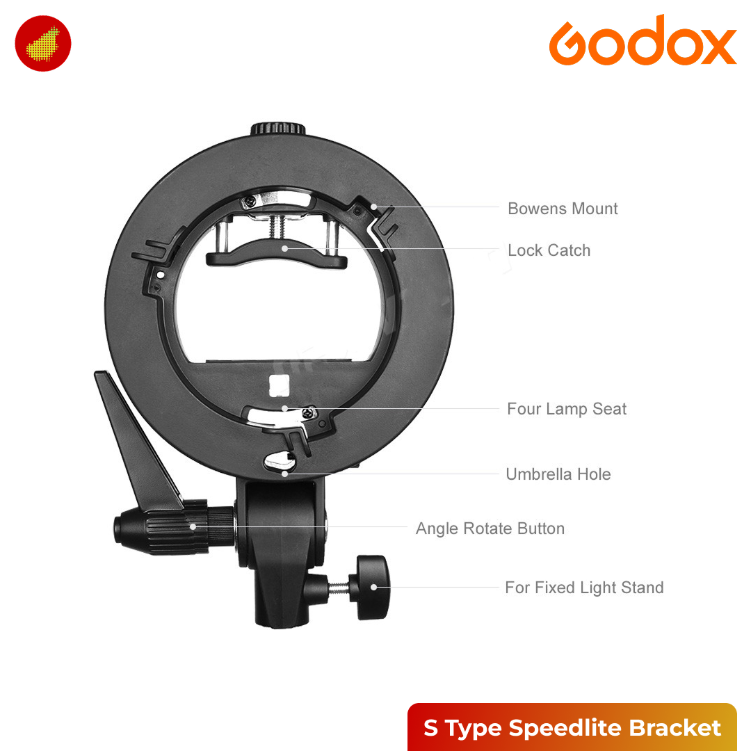 Godox S Type Speedlite Bracket