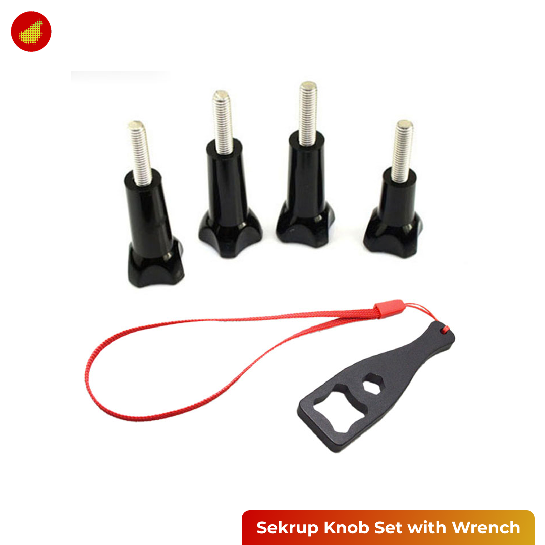 Sekrup / Screw Knob Set with Wrench For Action camera Gopro | DJI | Insta 360