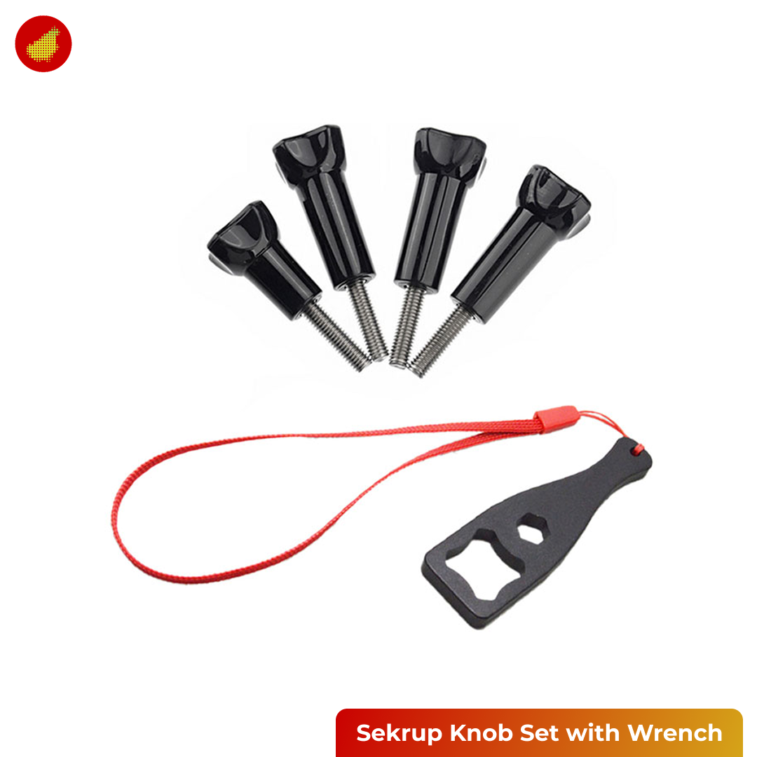 Sekrup / Screw Knob Set with Wrench For Action camera Gopro | DJI | Insta 360