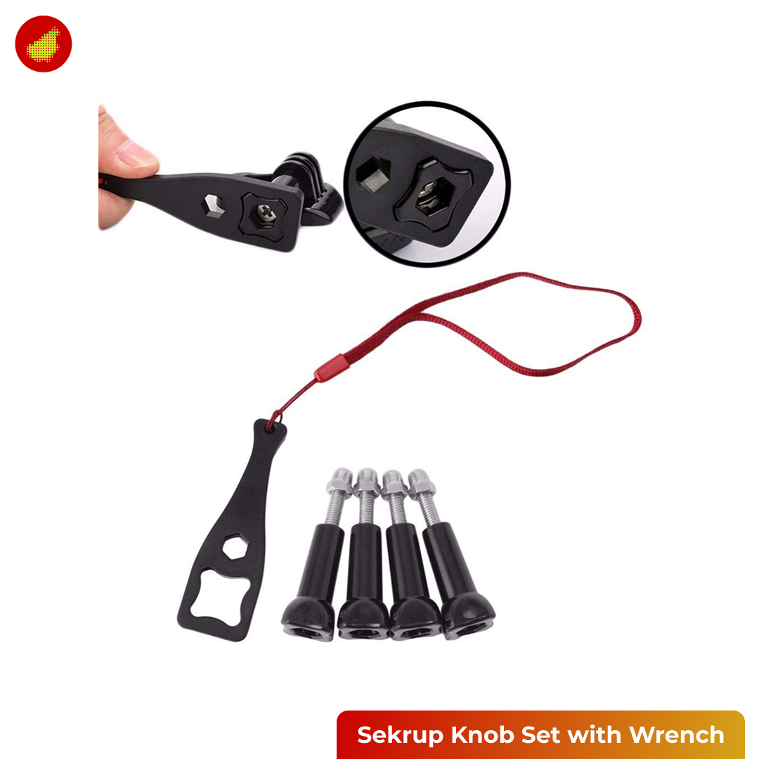Sekrup / Screw Knob Set with Wrench For Action camera Gopro | DJI | Insta 360