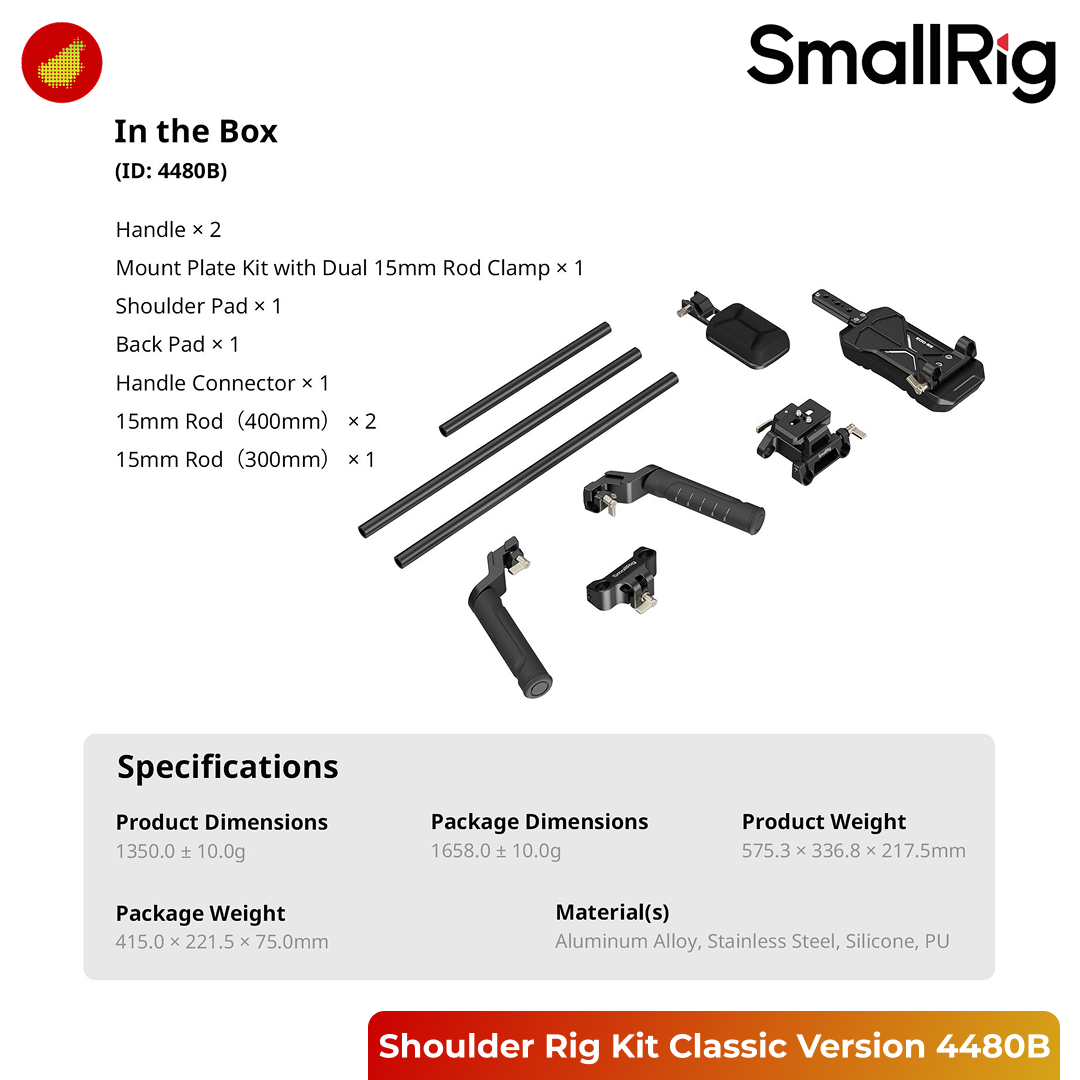 SmallRig Shoulder Rig Kit (Classic Version) - 4480B