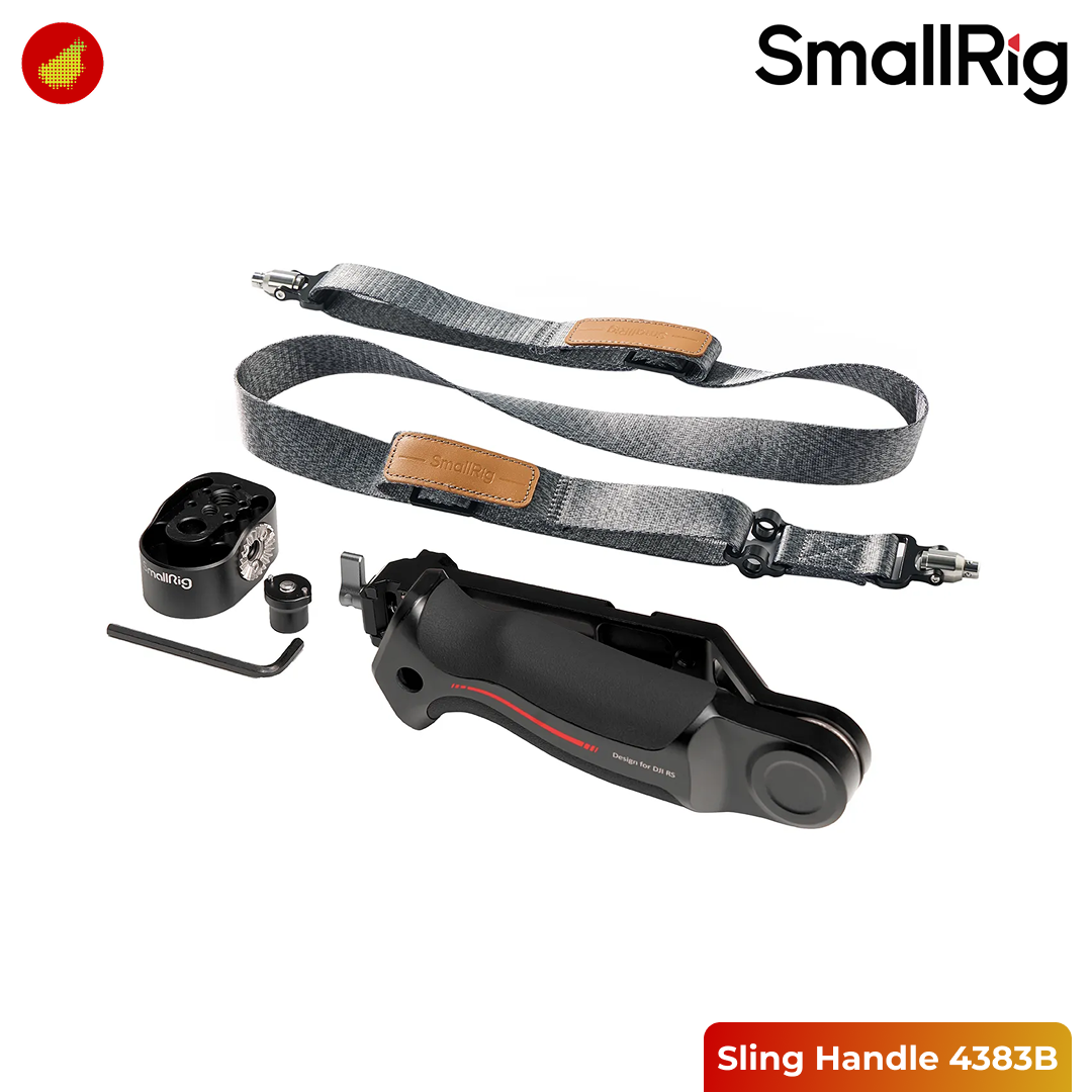 SmallRig Sling Handle with Weight-Reducing Shoulder Strap Kit for DJI RS 2/ RS 3/ RS 3 Pro/ RS 4/ RS 4 Pro - 4383B