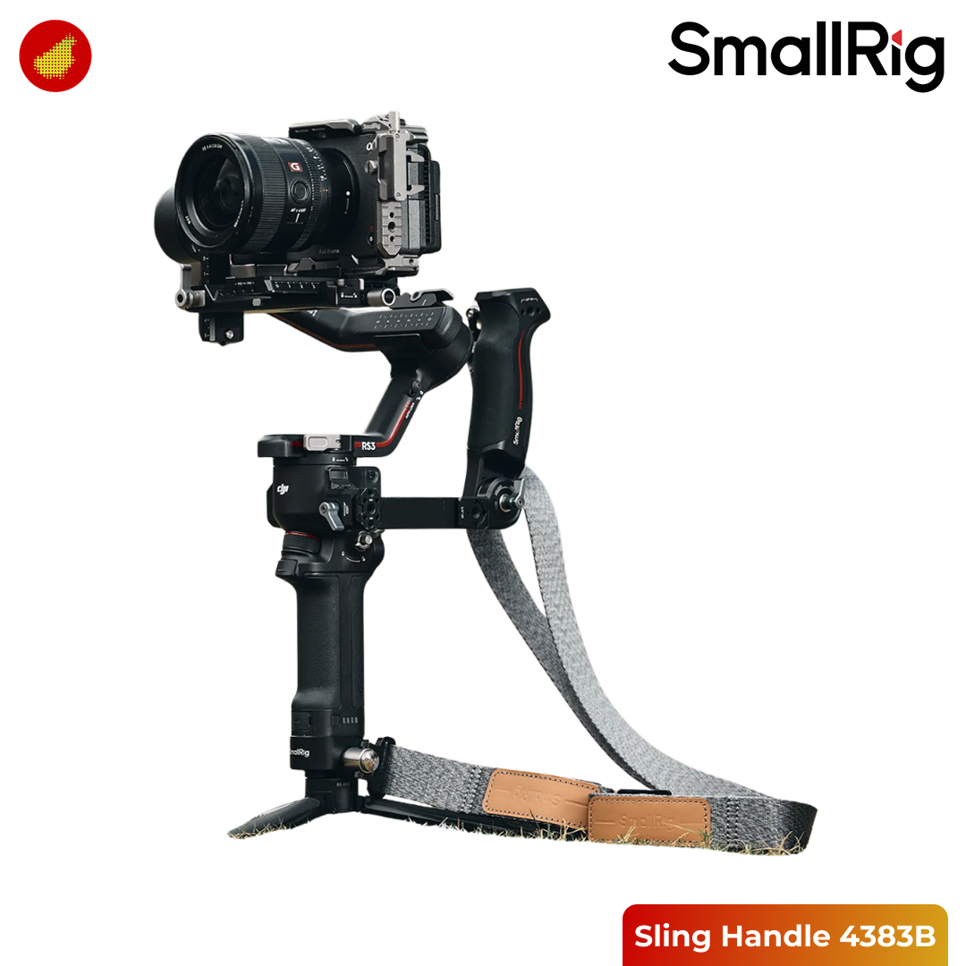 SmallRig Sling Handle with Weight-Reducing Shoulder Strap Kit for DJI RS 2/ RS 3/ RS 3 Pro/ RS 4/ RS 4 Pro - 4383B