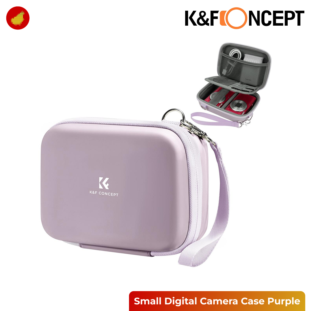 K&F Concept Small Digital Camera Case - Pink 167V2 | Purple 167V4