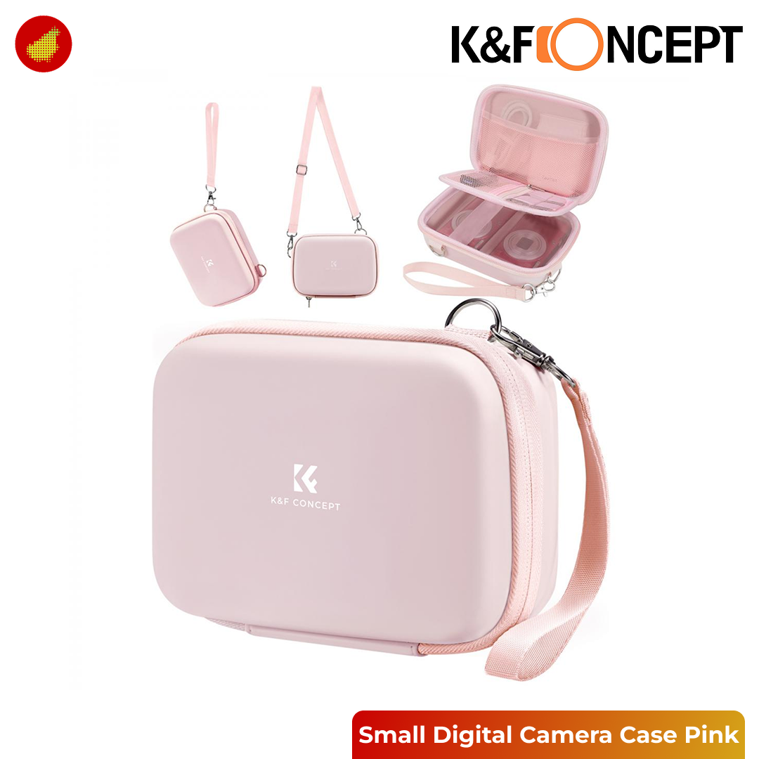 K&F Concept Small Digital Camera Case - Pink 167V2 | Purple 167V4