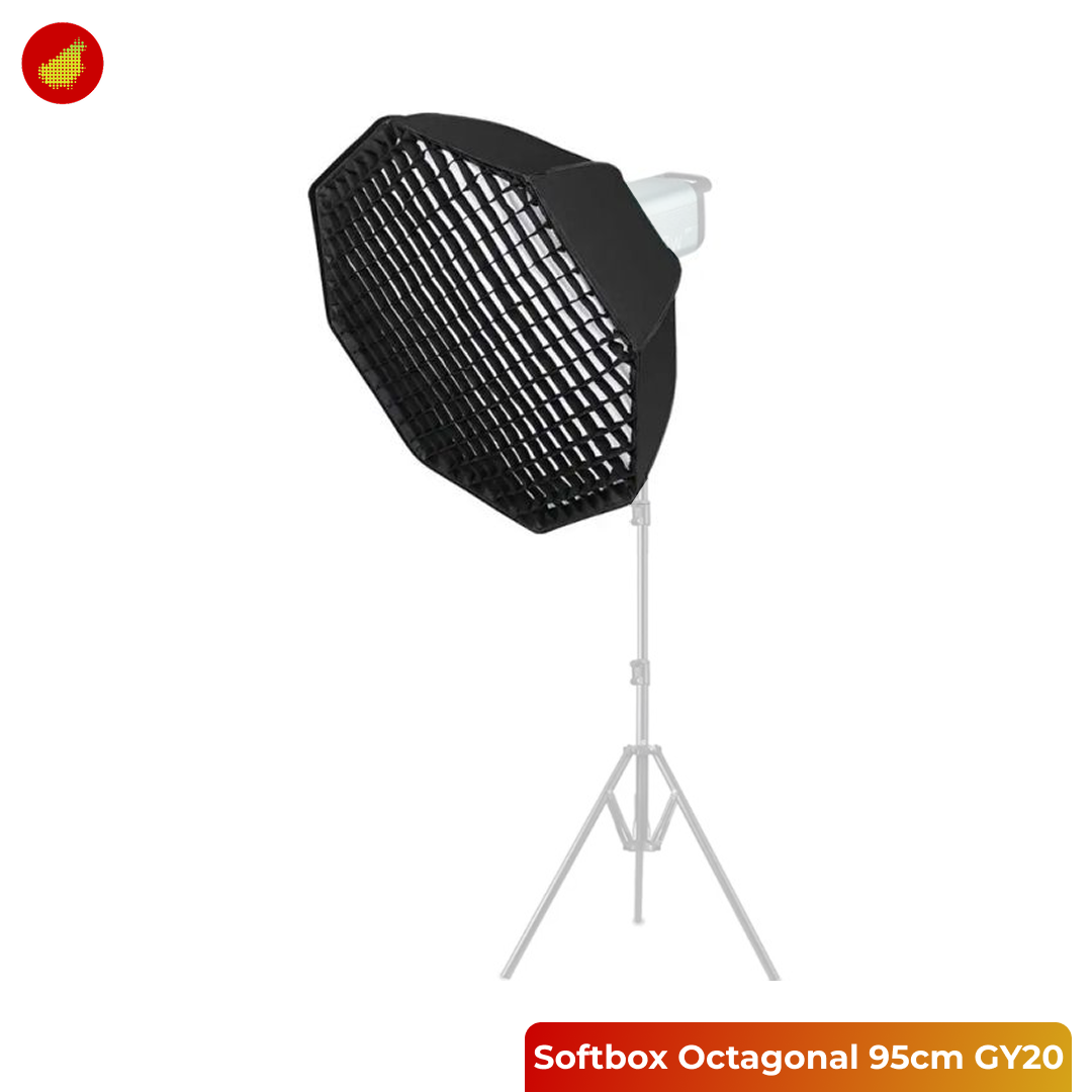 Softbox Octagonal Reflector Honeycomb Bowens Mount 95 cm - GY20