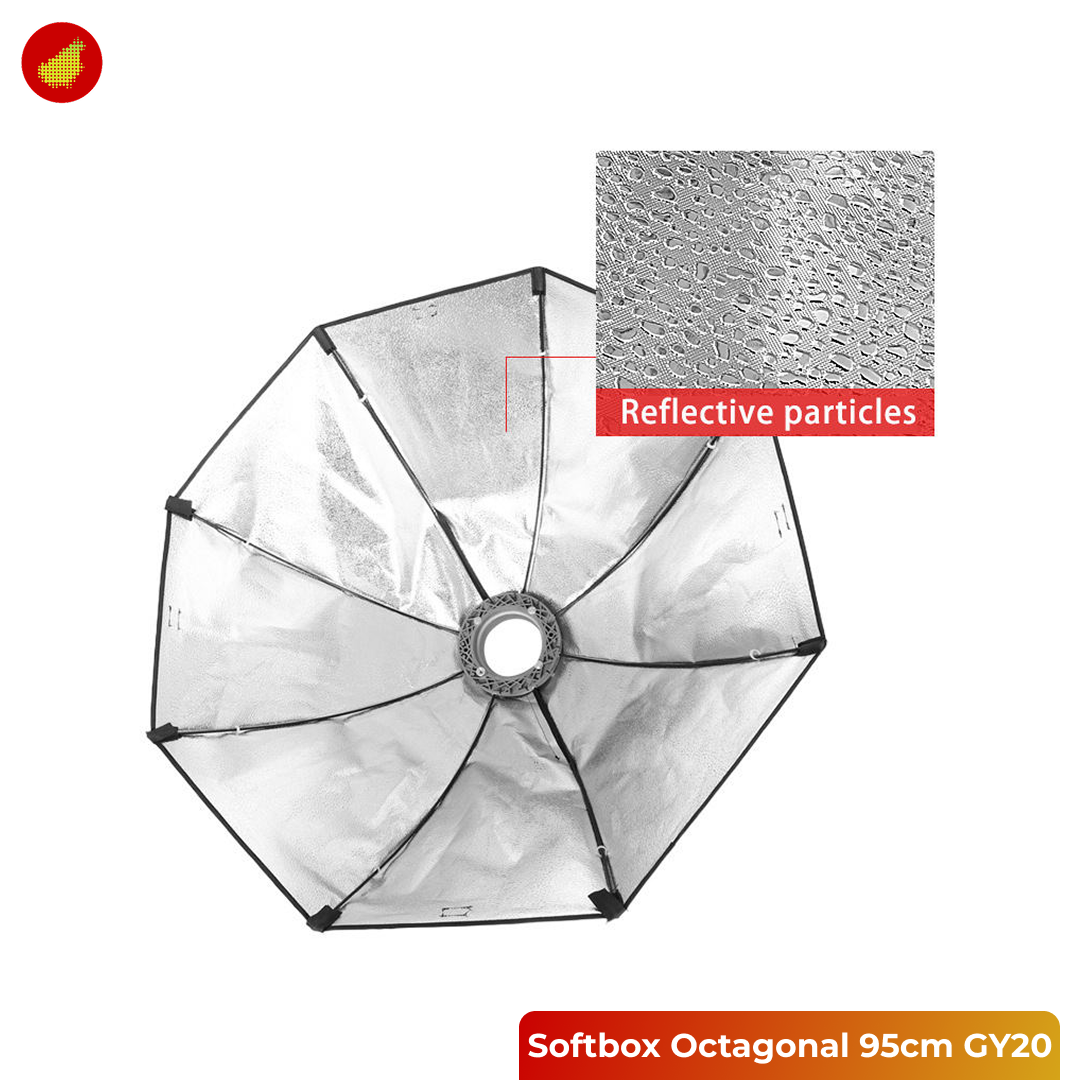 Softbox Octagonal Reflector Honeycomb Bowens Mount 95 cm - GY20