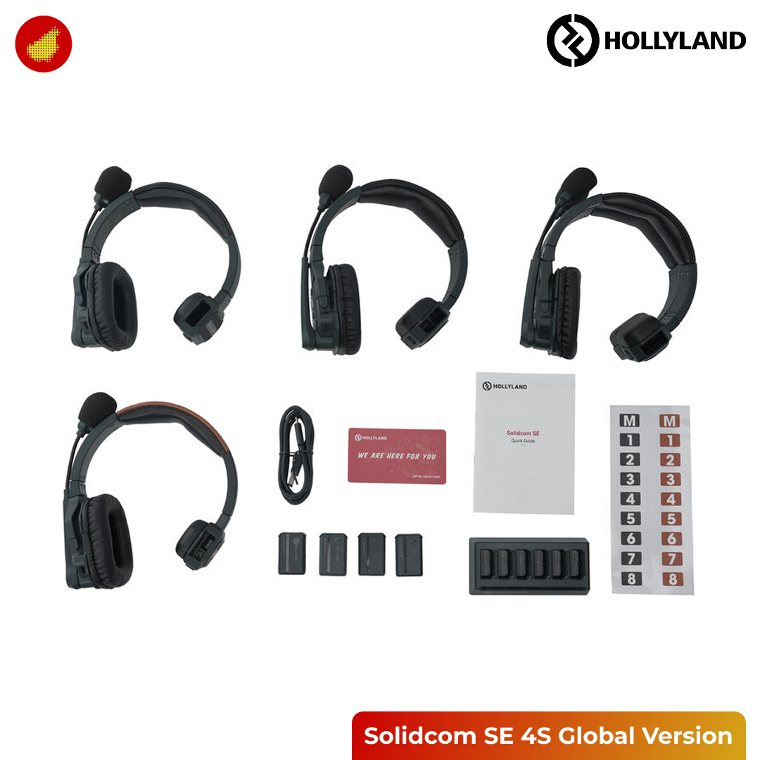 Hollyland Solidcom SE 4S Global Version Headset Wireless Intercom System