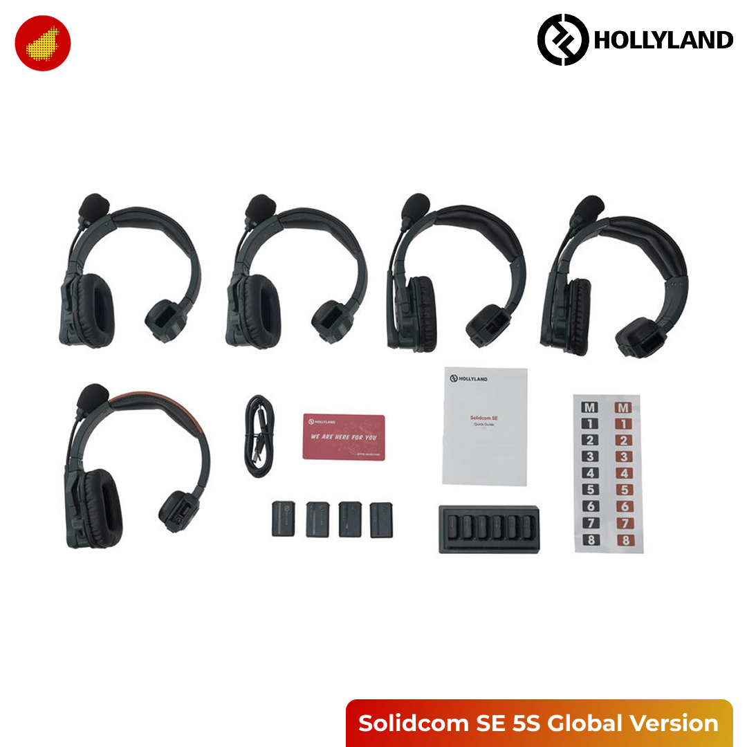 Hollyland Solidcom SE 5S Global Version Headset Wireless Intercom System
