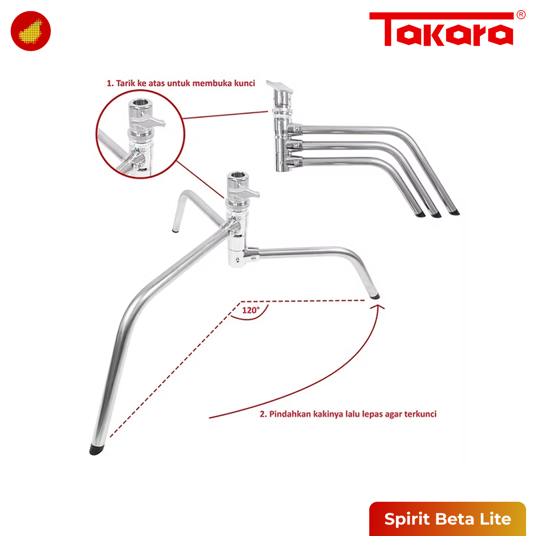 Takara Spirit Beta Lite light stand C-Stand