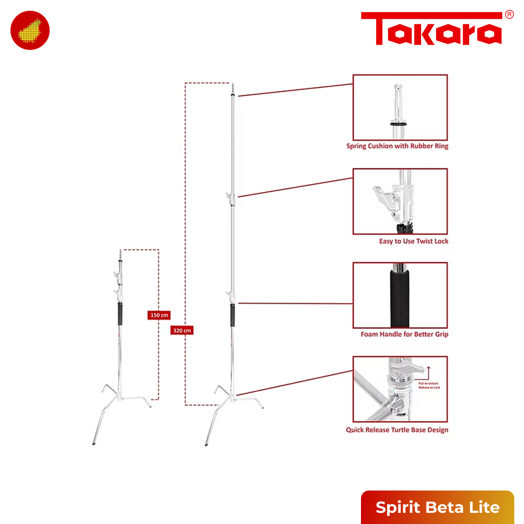 Takara Spirit Beta Lite light stand C-Stand
