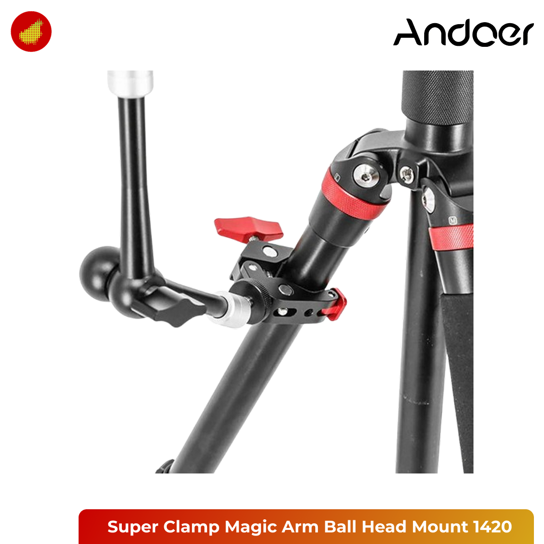 Andoer Super Clamp Magic Arm Ball Head Mount - 1420