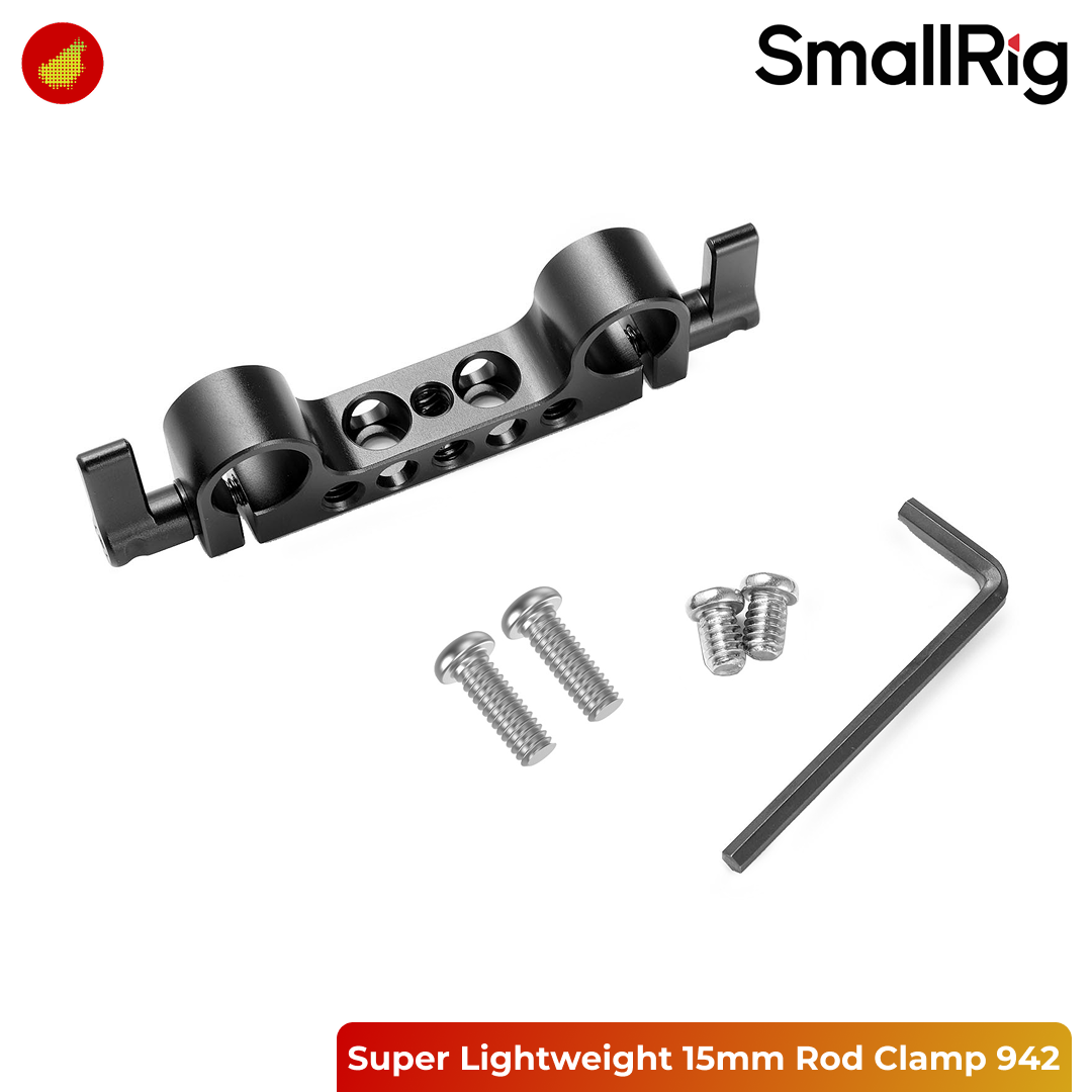 SmallRig Super Lightweight 15mm Rod Clamp - 942