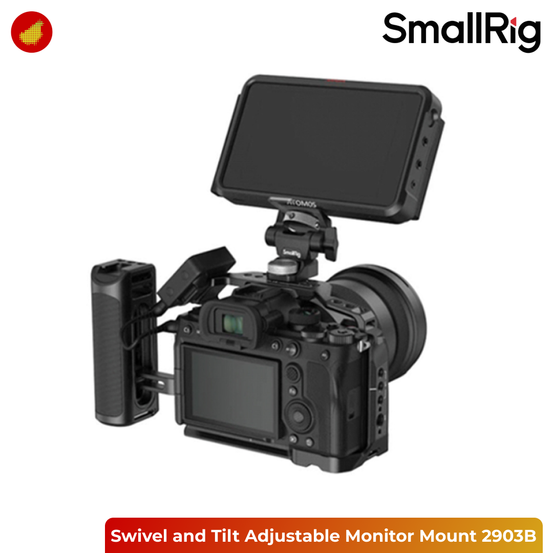SmallRig Swivel and Tilt Adjustable Monitor Mount with ARRI-Style Mount
