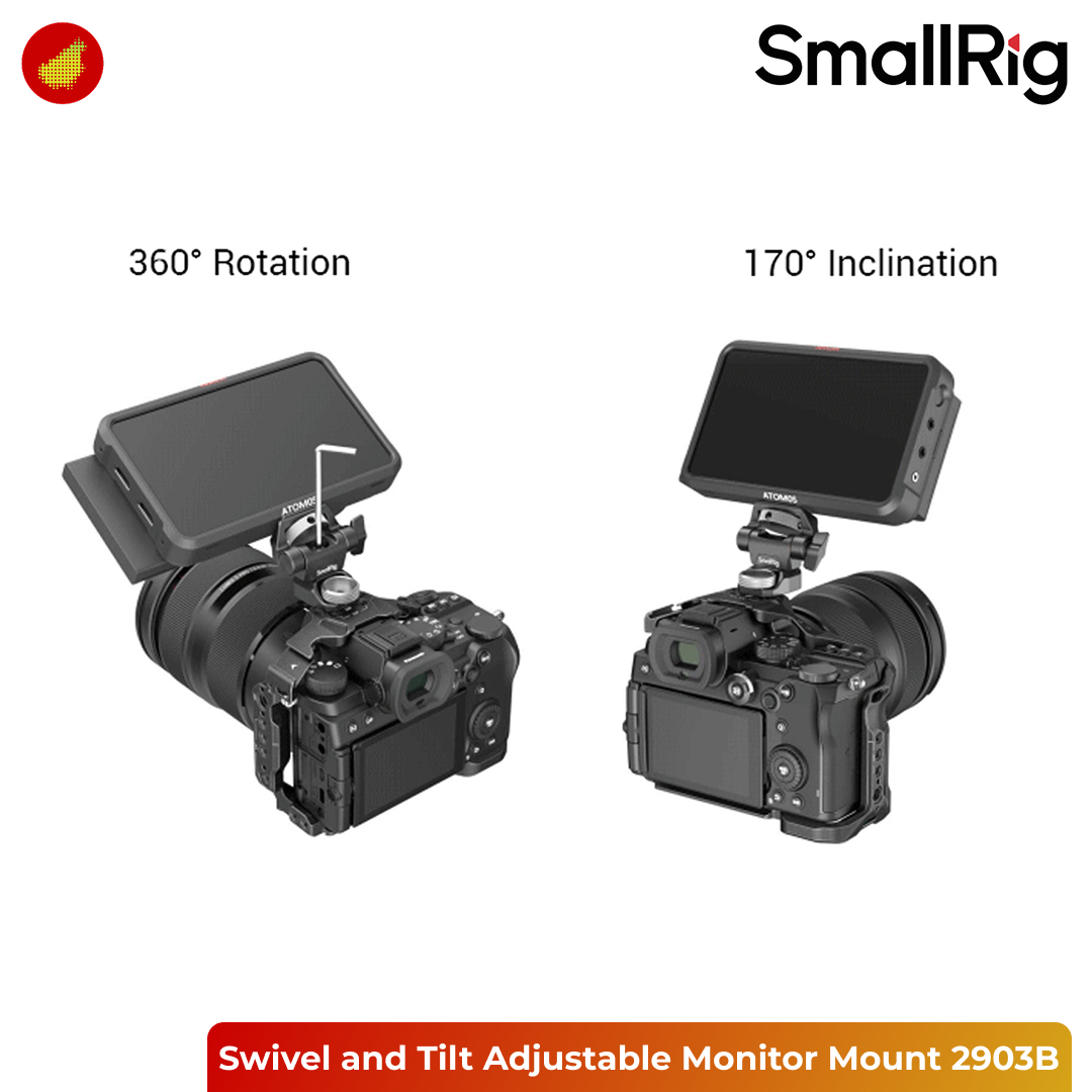 SmallRig Swivel and Tilt Adjustable Monitor Mount with ARRI-Style Mount