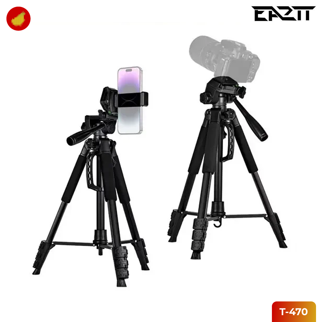EA2TT T-470 Tripod Camera Photography with Phone Holder