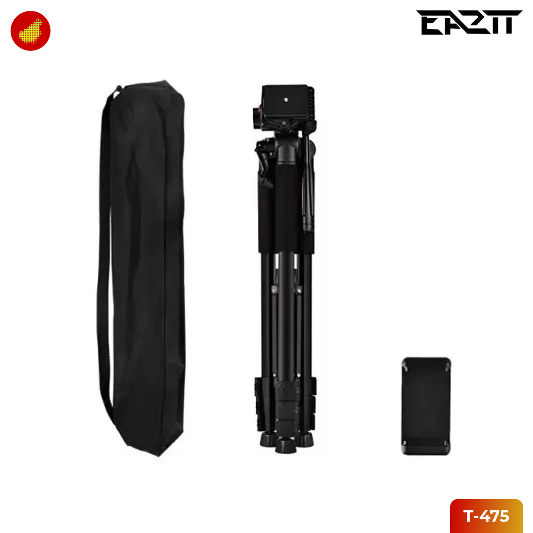 EA2TT T-475 Tripod Camera Photography with Phone Holder