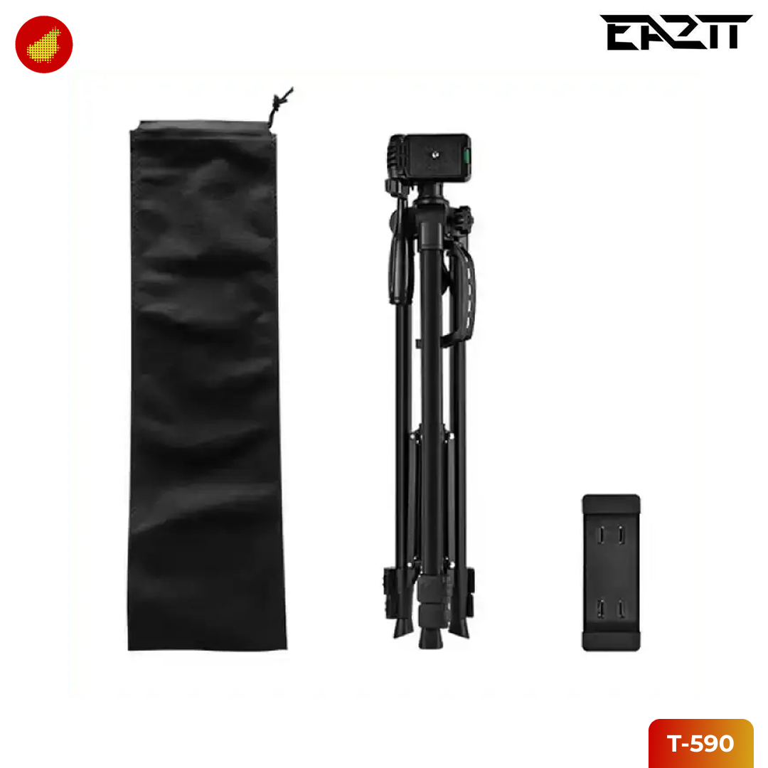 EA2TT T-590 Tripod Camera Photography with Phone Holder