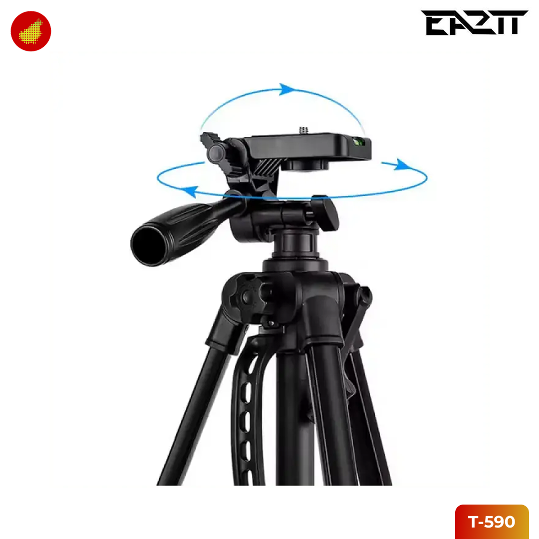 EA2TT T-590 Tripod Camera Photography with Phone Holder