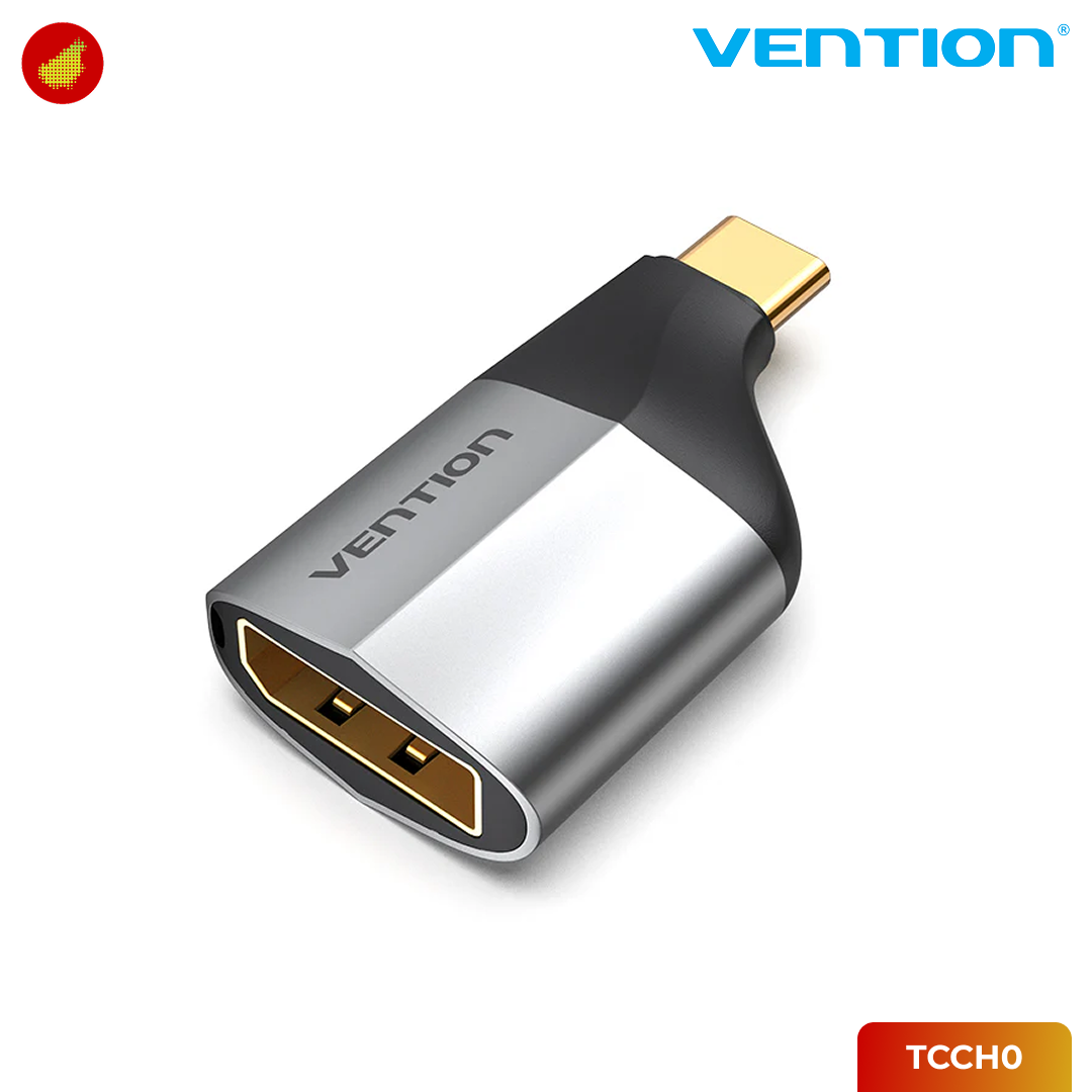 Vention Type-C to DP Adapter Gray Metal Type - TCCH0