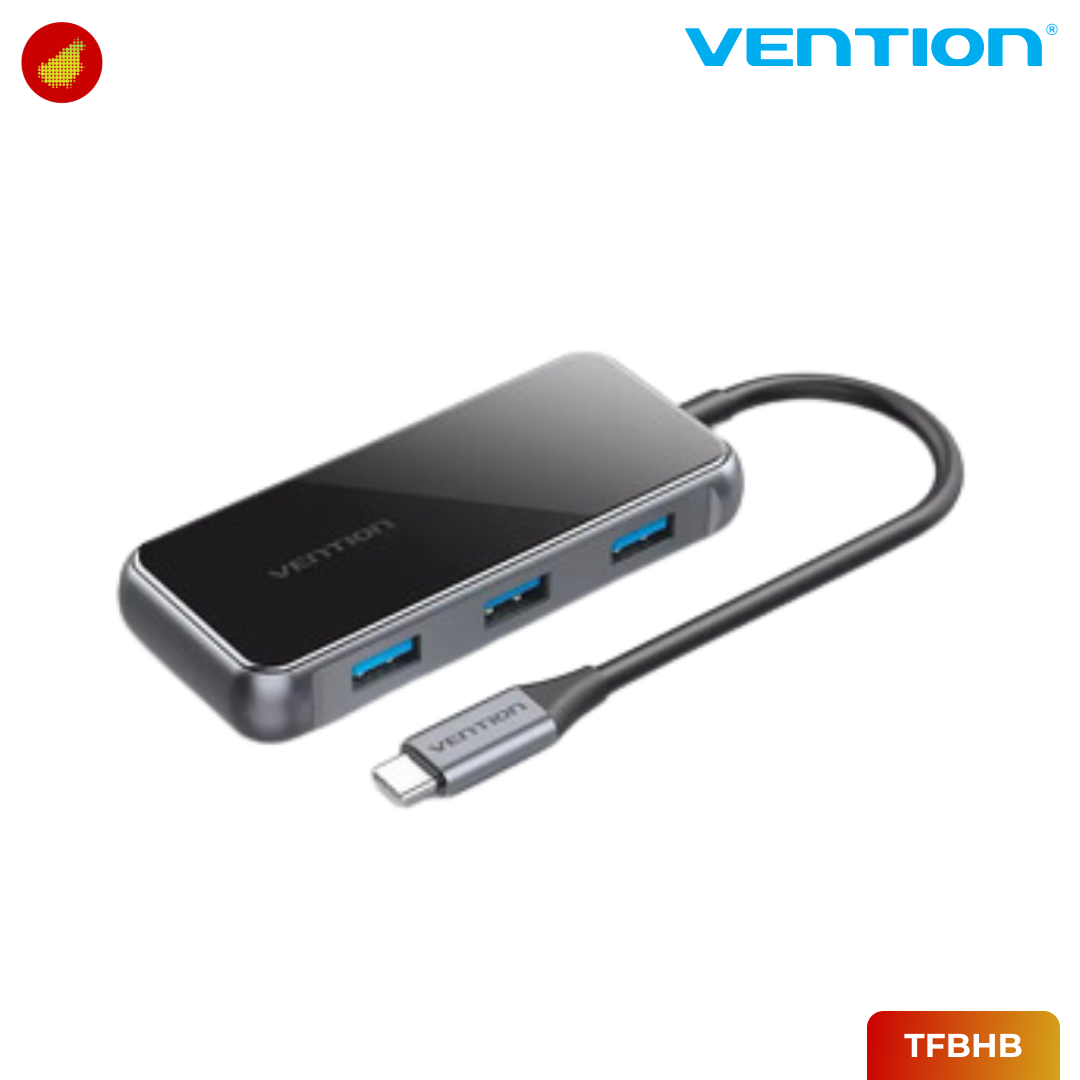 Vention 5-in-1 USB-C Docking Station Mirrored Surface Type