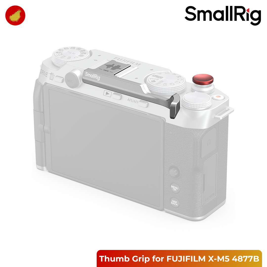 SmallRig Thumb Grip for FUJIFILM X-M5 - Silver 4877B | Black 4878B