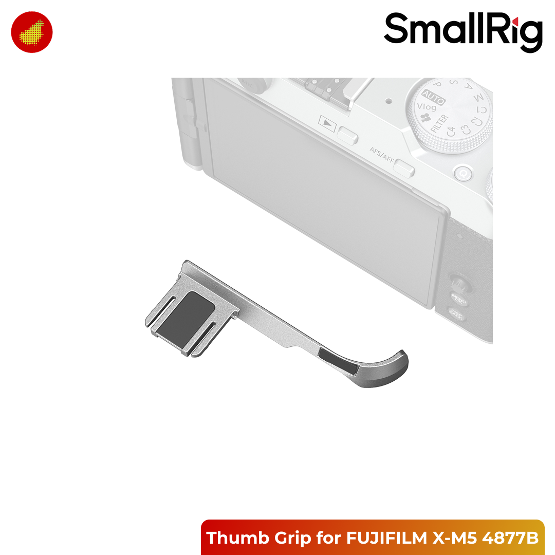 SmallRig Thumb Grip for FUJIFILM X-M5 - Silver 4877B | Black 4878B