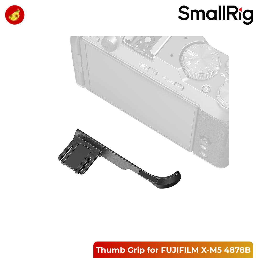 SmallRig Thumb Grip for FUJIFILM X-M5 - Silver 4877B | Black 4878B