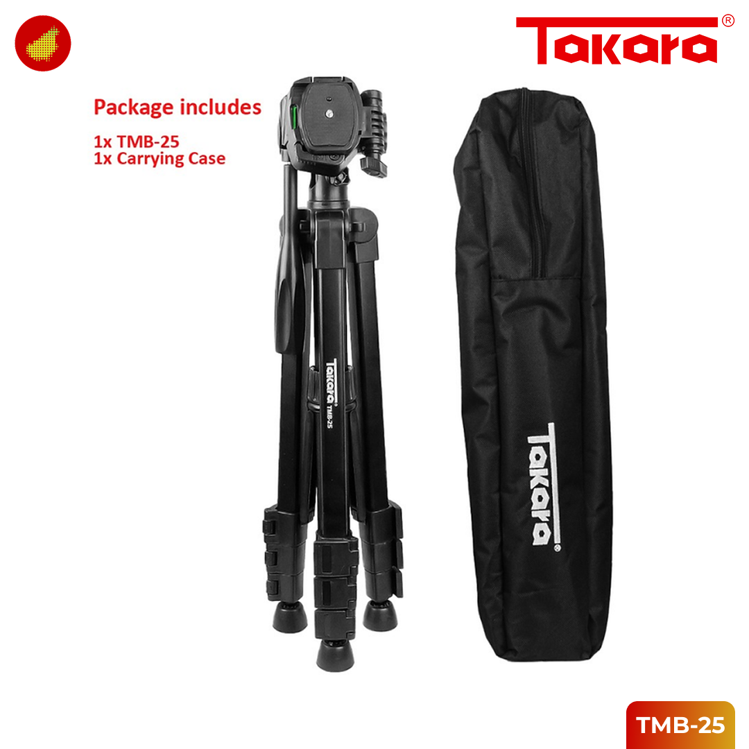Takara TMB-25 Overhead Flatlay Tripod Monopod with Fluid Video Head