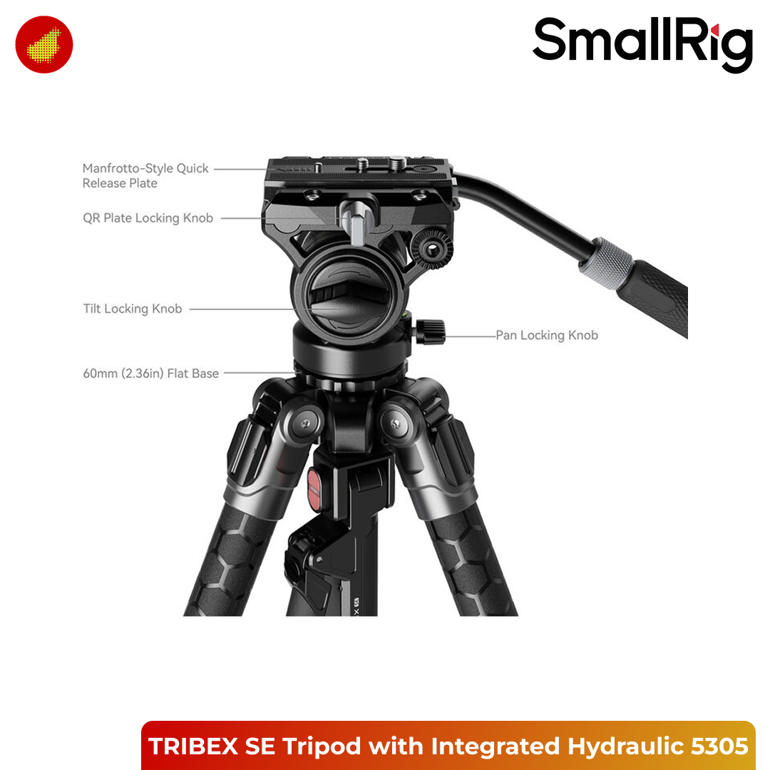 SmallRig x Potato Jet TRIBEX SE Tripod with Integrated Hydraulic Fluid Head - 5305