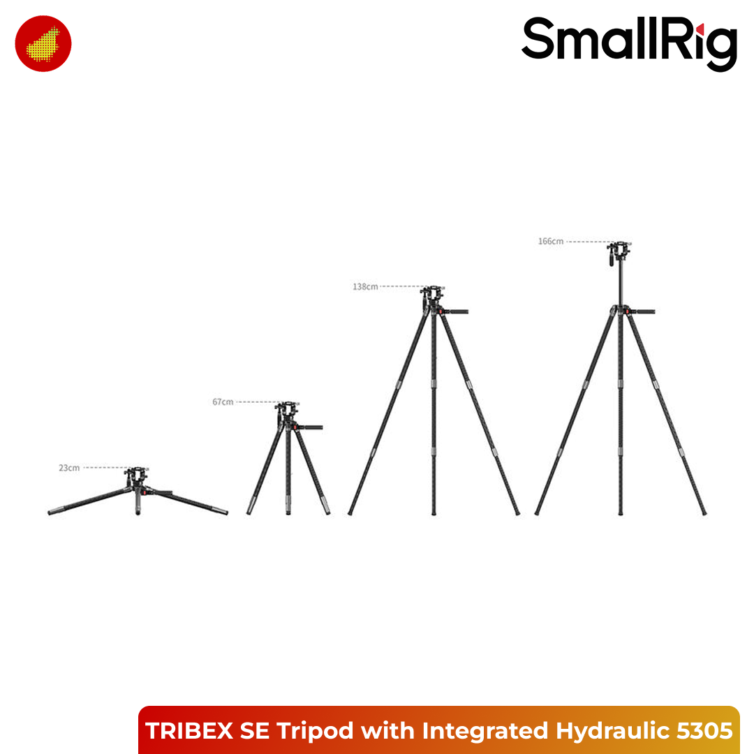 SmallRig x Potato Jet TRIBEX SE Tripod with Integrated Hydraulic Fluid Head - 5305