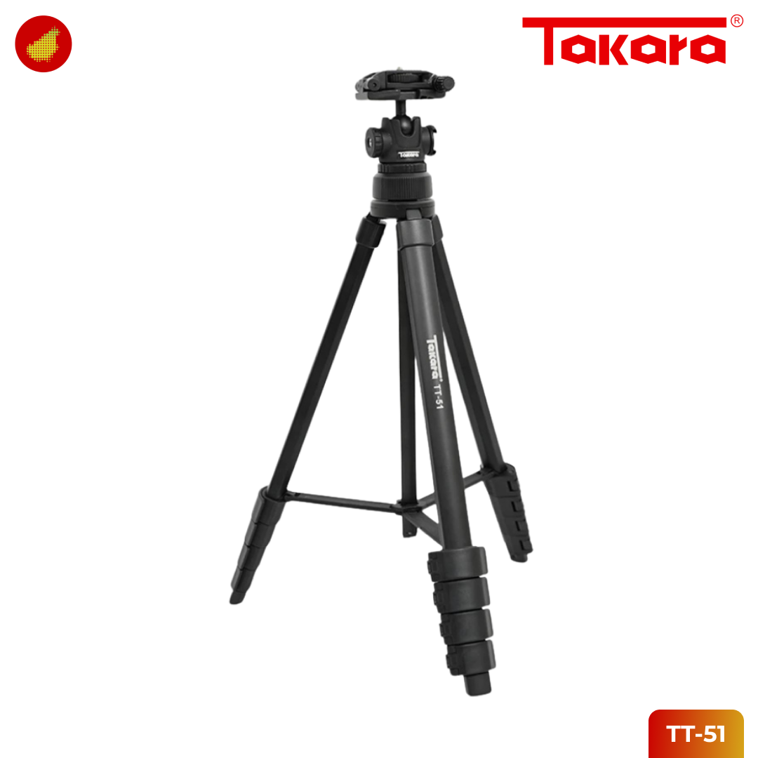 Takara TT-51 Tripod Traveller with Ball Head for Camera and Smartphone