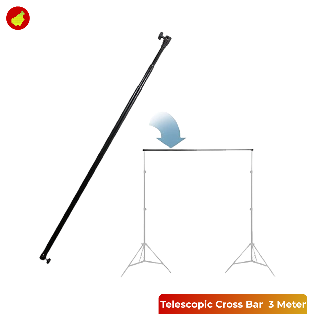 Telescopic Cross Bar for Studio Background 3 Meter