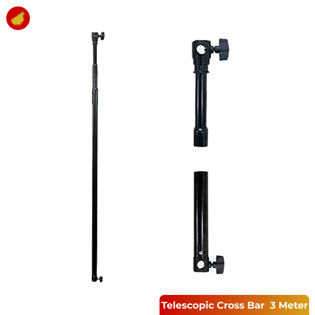 Telescopic Cross Bar for Studio Background 3 Meter