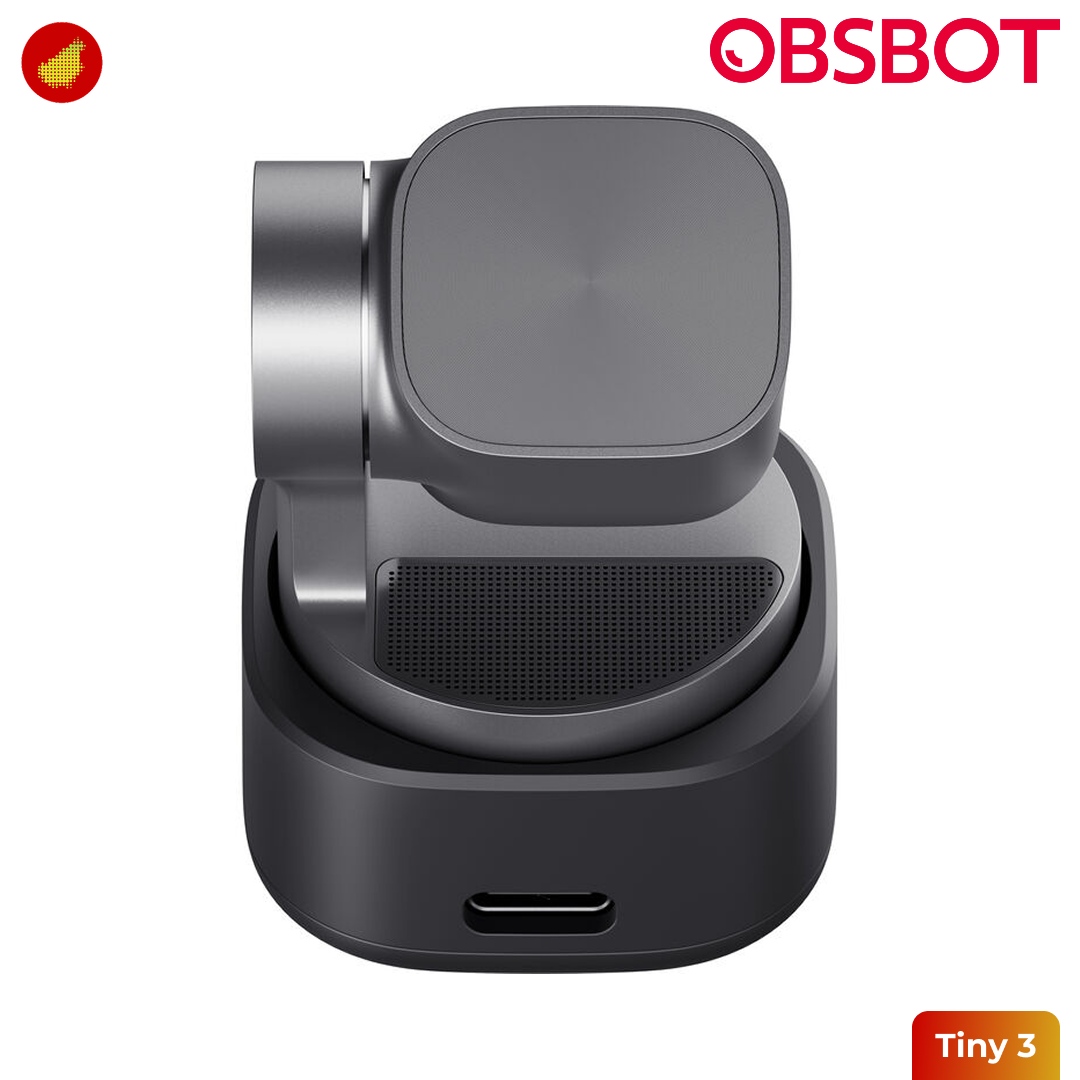 OBSBOT Tiny 3 AI-Powered PTZ 4K Webcam