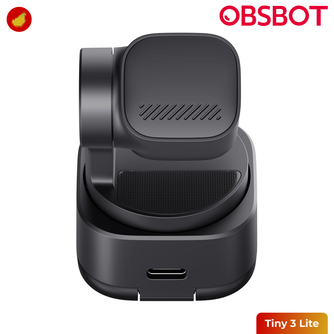 OBSBOT Tiny 3 Lite AI-Powered PTZ 4K Webcam