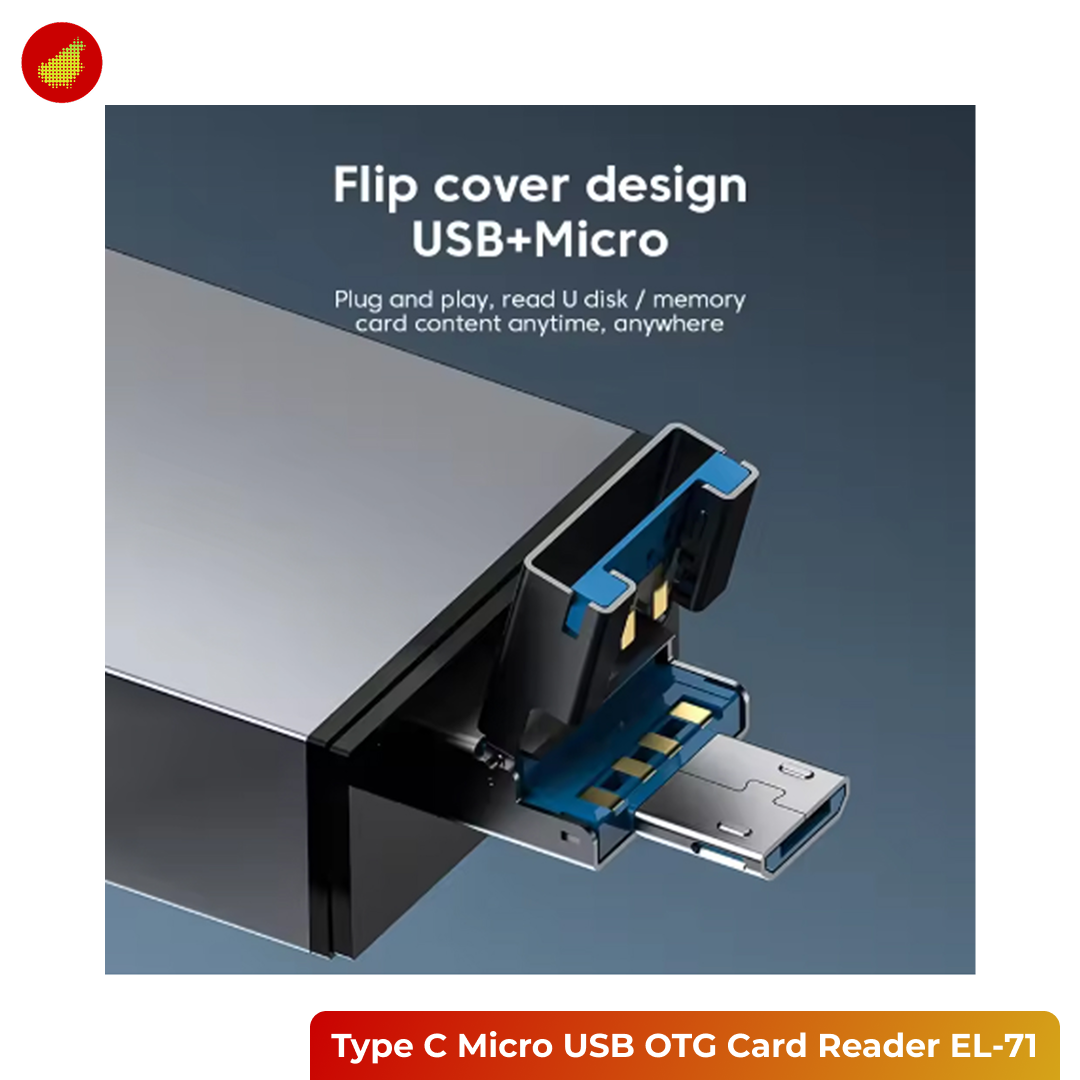 Elough 7-in-1 Type C Micro USB 3.0 OTG Card Reader