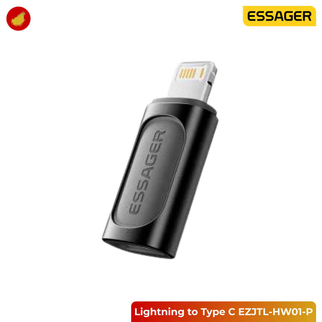 ESSAGER Lightning Male to Type C Female OTG Adapter