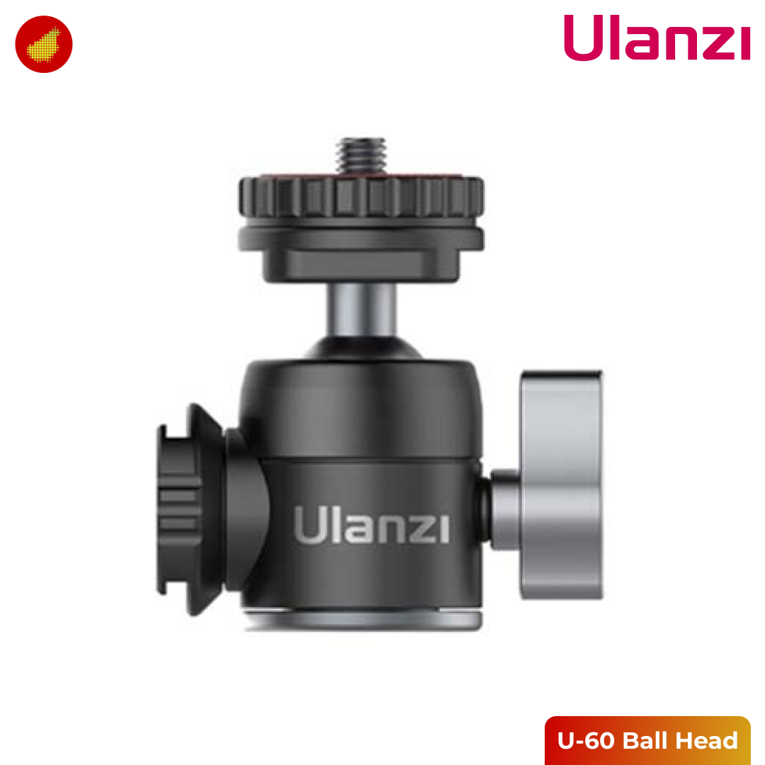 Ulanzi U-60 Dual Cold Shoe Ball Head